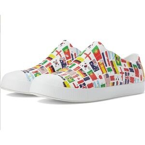 Kids Native‎ Shoes Jefferson Flag Print Slip-On Sneakers Size 6